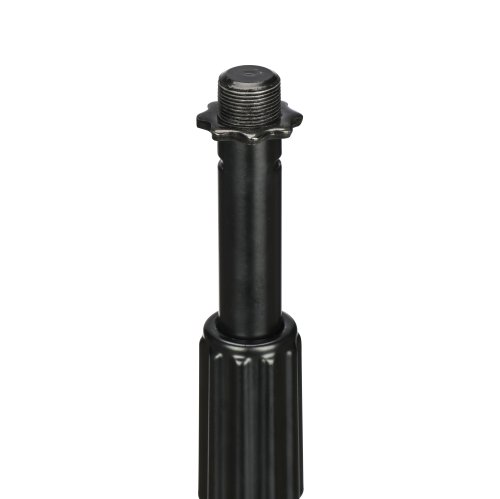 Stageline DS70BK Desktop Microphone Stand – Round Base, Adjustable Height 8.75″–13″, Heavy-Duty Metal Construction, Compact Design – Black
