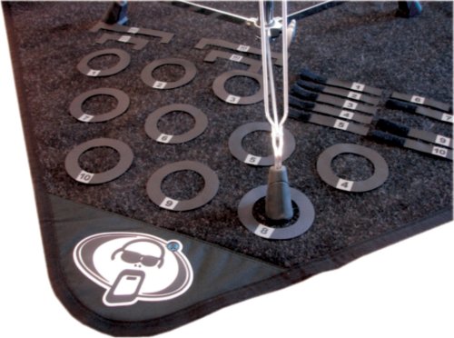 Protection Racket 9022-01 Drum Mat Rug Carpet Stage Setup. Numbered Markers