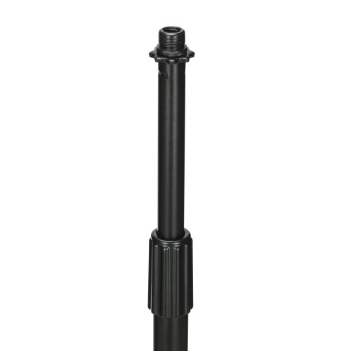 Stageline MS603B Microphone Stand – Round Base, Adjustable Height 33.5″–61″, Heavy-Duty Metal Construction, 9.8″ Base Diameter, 8 lbs – Black