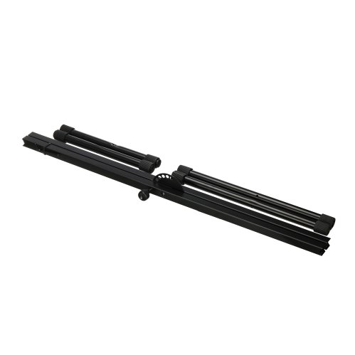 Stageline KS25Q Keyboard Stand – Adjustable Height 25.8″–38.8″ (5 Positions), Heavy-Duty Single X-Style Frame, Quick-Adjust System, 5.9 lbs – Black