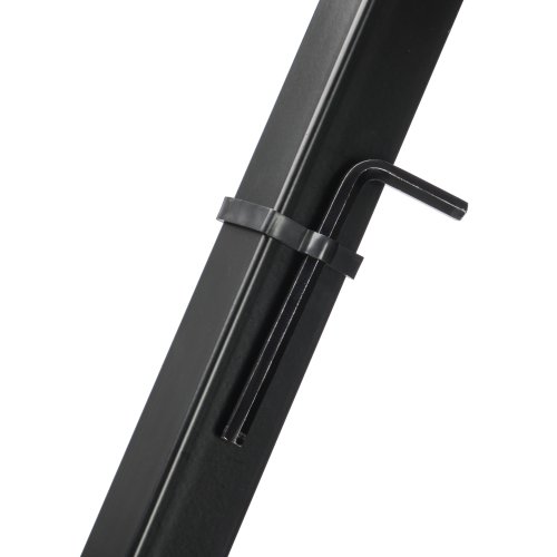 Stageline KS25Q Keyboard Stand – Adjustable Height 25.8″–38.8″ (5 Positions), Heavy-Duty Single X-Style Frame, Quick-Adjust System, 5.9 lbs – Black