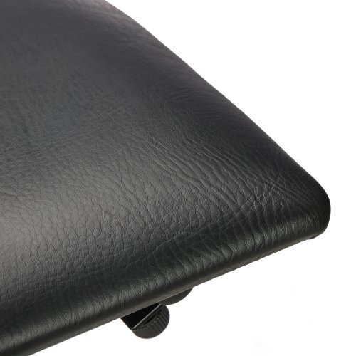 Stageline KB40 Keyboard Bench – Adjustable X-Style Padded Seat, 3 Height Settings (16″–19.75″), Durable Steel Frame, Folds Flat for Easy Storage – Black