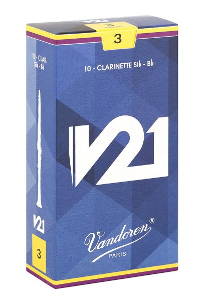 Vandoren CR803 Bb Clarinet V21 Reeds Strength #3. (Box of 10)