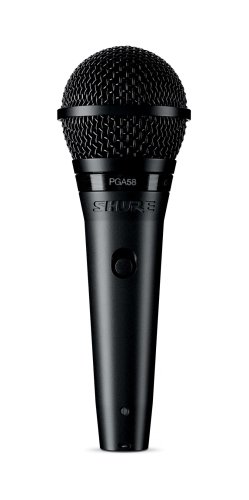 Shure PGA58-QTR Cardioid Dynamic Vocal Microphone. XLR to QTR Cable Included