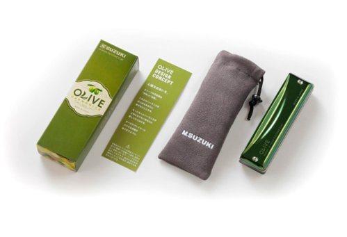 Suzuki C-20-F Olive Harmonica Key of F