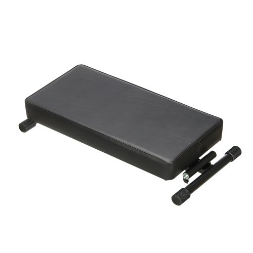 Stageline KB51 Keyboard Bench – Heavy-Duty X-Style Frame, Extra-Thick Padded Seat, Adjustable Height (18″–22″), Folds Flat for Easy Storage – Black