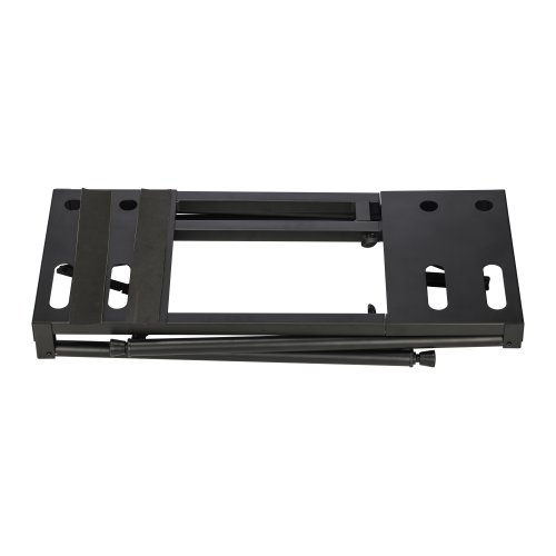 Stageline KS11 Keyboard Stand – Heavy-Duty Platform Style, Adjustable Height, Non-Slip Rubber Caps – Black