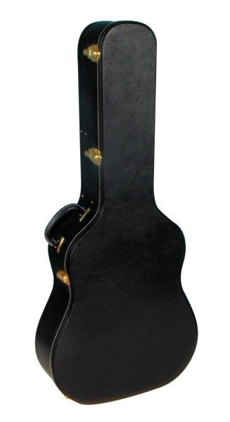 MBT MBTAGCWBK Wooden Acoustic Guitar Case. Black