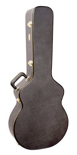 MBT MBTJUGCWBK Wooden Jumbo Guitar Case. Black