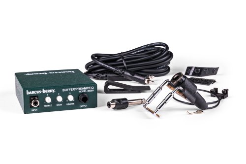 Barcus Berry 3110 Clamp-on Violin Bridge Piezo Pickup with Preamp