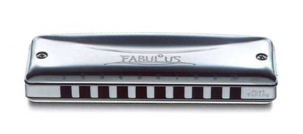 Suzuki F-20J-Eb Fabulous 10-Hole Diatonic Just Temperament Harmonica. Key of Eb