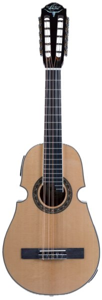 Oscar Schmidt OQ40SE Acoustic Electric Latin Quatro w/Bag. Natural