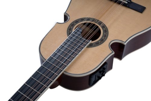 Oscar Schmidt OQ40SE Acoustic Electric Latin Quatro w/Bag. Natural