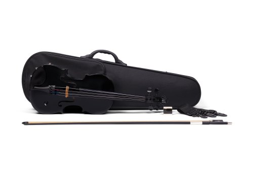 Barcus Berry BAR-AEBK Vibrato AE Series Acoustic-Electric Violin. Piano Black