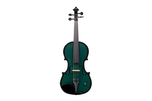 Barcus Berry BAR-AEG Vibrato AE Series Acoustic-Electric Violin. Metallic Green