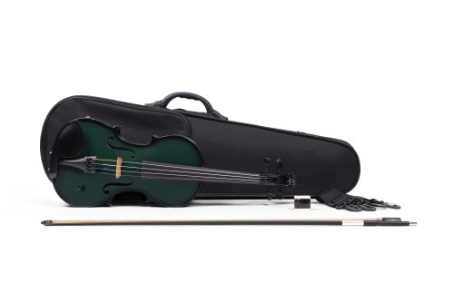 Barcus Berry BAR-AEG Vibrato AE Series Acoustic-Electric Violin. Metallic Green