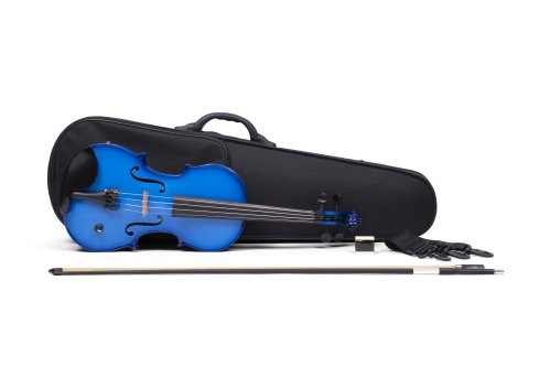 Barcus Berry BAR-AEVB Vibrato AE Series Acoustic-Electric Violin. Blue