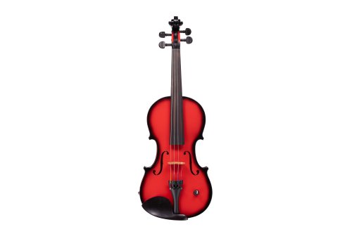 Barcus Berry BAR-AEVR Vibrato-AE Series Acoustic Electric Violin. Red Berry