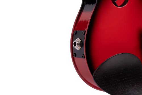 Barcus Berry BAR-AEVR Vibrato-AE Series Acoustic Electric Violin. Red Berry